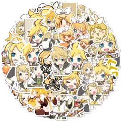 94 pçs/set anime hatsune miku kagamine rin len kawaii figura adesivo à prova dwaterproof água modelo brinquedos diy mão conta adesivos presentes