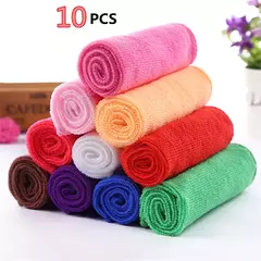 Pano De Mão De Cara De Algodão De Fibra Macia, Toalhetes De Banho Práticos, Pano De Mão De Praia, Acessórios De Banheiro De Casa, 10Pcs - Wolf Magazine