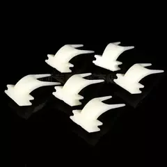 Garfos de frutas para gaiola de pássaros, material pp durável, 5 peças, acessórios de alimentação de papagaio, suprimentos para animais de estimação, suporte de lanche para pássaros