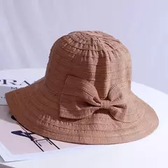 Chapéu de Sol Arco Feminino com Aba Larga, Dobrável, Removível, Protetor Solar, Anti Proteção UV, Pescador, Lady, Respirável, Panamá, Verão na internet