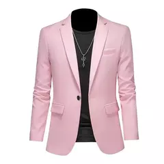 Blazer casual de negócios masculino, vestido de casamento noivo, tops de terno boutique, casaco monocromático, marca de alta qualidade, moda - comprar online