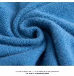 Imagem do Pulôver de malha de lã de gola meia alta masculino, suéter quente de cor sólida, blusa casual de negócios 100% lã, outono inverno