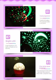 LED Rotating Night Light Projector, Céu Estrelado, Star Master, Crianças, Crianças, Sono, Romântico, USB, Lâmpada, Presentes para Criança na internet