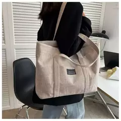 Imagem do Bolsa de lona de grande capacidade sacola de trabalhadores de escritório pendulares, uma bolsa de ombro, nova, 2020, Ins