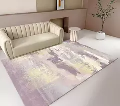 Tapete abstrato antiderrapante para sala de estar, decoração moderna, tapetes na internet