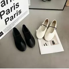 Sapato de balé raso para mulheres, sola macia, casual, ao ar livre, sapato de bailarina, sapatilhas, senhoras, designers, moda - comprar online