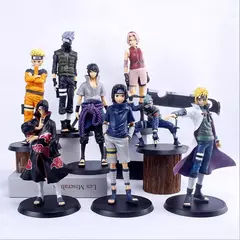 Anime naruto figura uchiha itachi sasuke dor kakashi naruto shippuden figuras de ação coleção modelo brinquedos para crianças presentes - comprar online