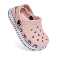 Crianças verão clássico sapatos de jardim eva antiderrapante fundo macio crianças caverna sapatos cor sólida respirável casa chinelos internos