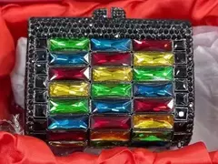 Bolsa de cristal strass para mulheres, bolsas femininas de luxo, baile de cristal, senhora, diamante, festa de casamento, bolsas de ombro na internet