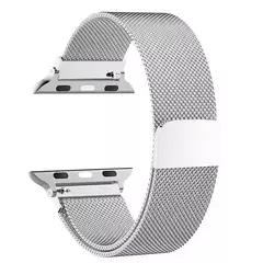 Pulseira Milanese para Apple Watch, Banda Respirável de Metal para iWatch, Homens e Mulheres, 9, 8, 7, 41mm, 45mm, Ultra 2, 49mm, 6543SE, 44mm, 40 milímetros, 42 milímetros - Wolf Magazine