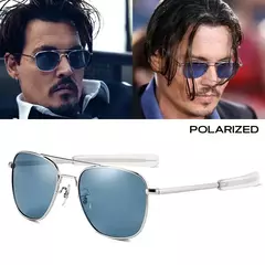 Azul Aviação Óculos Polarizados para Homens e Mulheres, Marca de Luxo, Alta Qualidade, Tons Estéticos, Quadrado Piloto Óculos De Condução, UV400, 2022