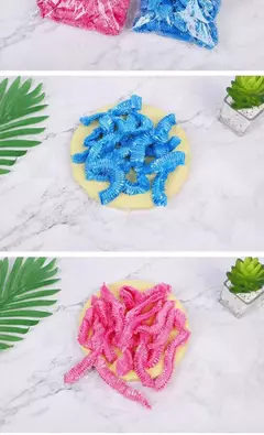 À Prova de Água Chuveiro Cap para Banheiro, Pink Bath Hat, Salão de Beleza e Hotel Suprimentos, Miss Sauna Acessórios, Tintura De Cabelo, 100 Pçs/set - loja online
