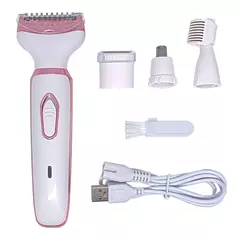 Depilador elétrico indolor para mulheres, biquíni, sobrancelha, nariz, senhora aparador, remoção facial do cabelo, cara, corpo, Shaver fêmea, Depilator, 4 em 1 - comprar online