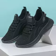 Imagem do Sapatos de corrida leves e respiráveis para mulheres, calçados esportivos antiderrapantes, ao ar livre, macios, com cordões, moda, tênis