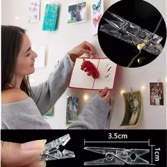 Bateria USB operado LED String Lights, Photo Clip, Fairy Lights, ao ar livre, árvore de Natal, decoração da guirlanda, decoração do casamento, 2m, 5m, 10m - comprar online