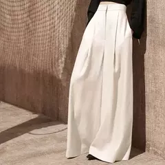 Calças de cintura alta para mulheres, leggings estilo retrô, calças elegantes femininas, sensação flácida, verão e primavera 2022 - Wolf Magazine