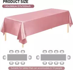 Retângulo casamento cetim toalha de mesa 57x10 2 polegada brilhante suave cobertura de mesa de seda para banquete de casamento aniversário mesa de jantar decoração - Wolf Magazine