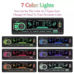 Imagem do Universal 1 DIN Car MP3 Player B-tooth WIRELESS, Rádio FM, Entrada USB/TF/AUX, Carregador Rápido, Display de Tempo, Estéreo Multimídia para A