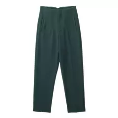 Willshela-Calça reta de cintura alta feminina, calça de zíper frontal, comprimento total, moda feminina chique, vintage - comprar online