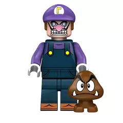 Imagem do Anime super mario bros blocos luigi dos desenhos animados pequenas partículas figuras de brinquedo ação montagem brinquedos bonecas crianças presentes aniversário