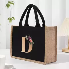 Bolsa de lona preta de linho, Saco Commuter Interior impermeável, Saco de armazenamento de grande capacidade - Wolf Magazine