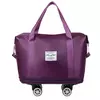 Saco de bagagem expansível com roda universal, grande capacidade, separação seca e úmida, armazenamento, viagens de negócios, mochila