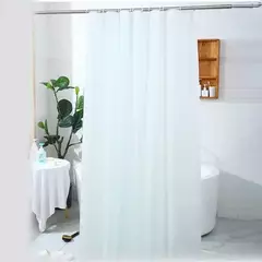 PEVA-Cortina de chuveiro do banheiro com ganchos, impermeável, espessamento, acessórios domésticos, 180x180cm - comprar online
