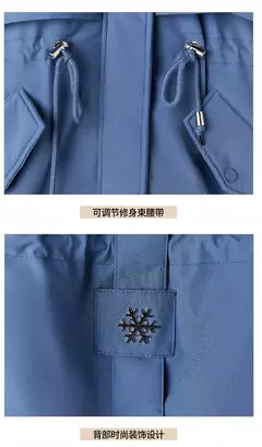 Parka longa de lã com capuz feminino com gola de pele, casaco fino, roupas acolchoadas, neve quente, moda inverno, novo, 2023 - loja online