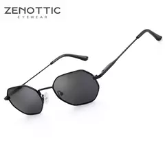 ZENOTTIC-Retro pequeno polígono óculos polarizados para homens e mulheres, óculos de sol anti-reflexo, óculos UV400, óculos para condução - comprar online
