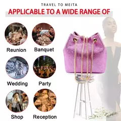 Bolsa De Strass Design Italiano Para Mulheres, Saco De Noite, Saco De Jantar, Festa De Casamento, Presente De Natal, Diamante, Cristal - loja online