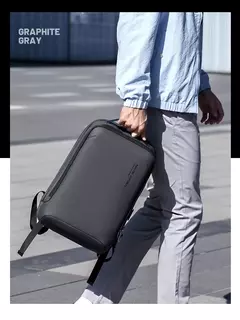 MARK RYDEN-Mochila Laptop Slim para Homens, Mochila Minimalista Empresarial, YKK Zipper, Resistente a Riscos, USB