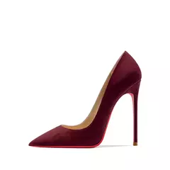 2022 outono nova mulher sapatos de salto alto sexy apontou camurça vermelho brilhante fundo bombas moda temperamento rasa sapatos de casamento - loja online