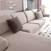 Tampa elástica ajustável do sofá para a sala de estar, Tampa luxuosa do sofá, Conjunto completo em forma de L, 1, 2, 3, 4 Assento