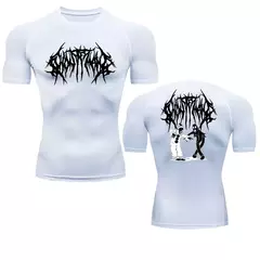 Y2K-Men's Bodybuilding Esporte T-Shirt, Corrida Camisa Secagem Rápida, Tops de Compressão de Manga Longa, Ginásio Camiseta, Fitness Rashgard Apertado - comprar online