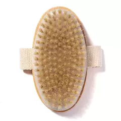 Escova de cerdas naturais para massagem corporal, macia, úmida, seca, spa, massageador corporal - comprar online
