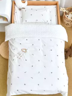Conjunto de cama de algodão para crianças, berço, capa de edredão, fronha sem enchimento, vintage, 3 peças na internet