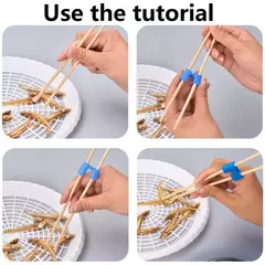 Durável Dobradiça Conector Chopsticks, Pequeno, Fácil Uso, Chopstick Trainer, Portátil, Reutilizável, Ajudante, Japonês, Assistente de Treinamento, 8 Pcs, 10Pcs