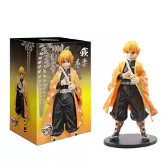 Anime demon slayer kimetsu no yaiba figura kamado tanjirou figura de ação agatsuma zenitsu nezuko guerreiro pvc modelo brinquedos - loja online