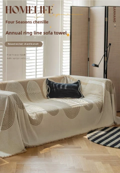 Cobertura completa do sofá com chenille, capa antiderrapante, cobertor antiderrapante, slipcover universal, proteção contra riscos de gato, quatro estações na internet