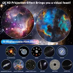 Projetor Starry Sky Night Light, projetor Galaxy planetário para quarto, projetor Aurora para crianças e adultos, 13 em 1 na internet