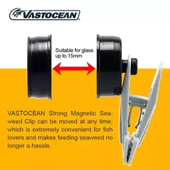 Vastocean aquário forte magnético algas clipe de alimentação nori clipe magnético forte vegetal clipe algas nori clipe - comprar online