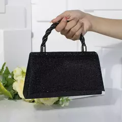 Imagem do Bolsa leve bordada para mulheres, bolsa de luxo com corrente de sling, sensação alta, vestido de festa de casamento