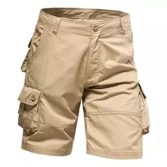 Shorts de praia largas para homens, macacão de bolso múltiplo, calça níquel confortável de algodão para o verão, esportes casuais ao ar livre na internet