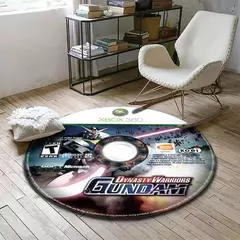 Rodada Anti-Slip Gamer Mat, Tapete preto CD CD, Tapete do banheiro, Decoração de casa, Tapete de cozinha, Sala, Presente para Menino na internet