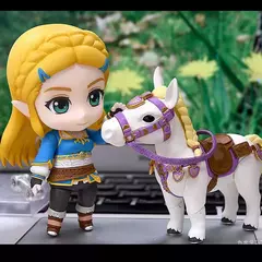 A Lenda de Zelda # 1212 Zelda Princess Breath Of The Wild Ver. # 733 Link Action Figure Modelo de coleção de ornamentos de 10 cm - comprar online