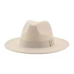 chapeu feminino chapeu chapeu masculino gorro Chapéu fedora mulheres fita banda homens chapéus de aba larga igreja casamento clássico bege branco chapéu do inverno das mulheres dos homens 2021 new gorras hombre - loja online
