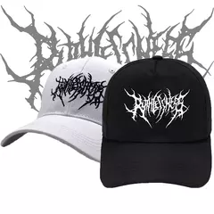Boné de beisebol com bordado para homens e mulheres, boné de algodão punk e gótico street, esportes ao ar livre, bonés pretos Y2K para pai, moda - comprar online