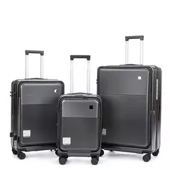 Bagagem multifunções com casca dura para viagens, mala de viagem para PC, carrinho com abertura frontal, novo, 20 in, 24 in, 28 in na internet