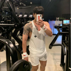 Camisa esportiva sem mangas masculina, tops de algodão, ginásio Fitness, músculo, camiseta masculina de impressão, basquete, musculação, novo - comprar online