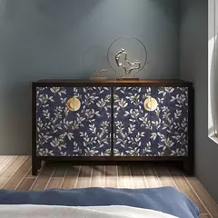 Peel and Stick Flower Wallpaper, rolo auto-adesivo, impermeável, papel de contato removível, cinza floral, móveis, mesa, renovar decoração
